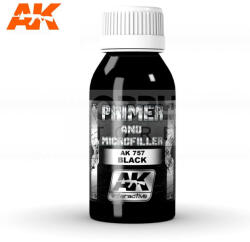 AK Interactive AK-Interactive BLACK PRIMER AND MICROFILLER alapozófesték 100 ml AK757