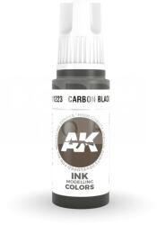 AK Interactive AK-Interactive - Acrylics 3rd generation Carbon Black INK 17ml - akrilfesték AK11223
