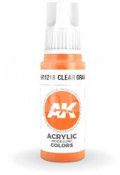 AK Interactive AK-Interactive - Acrylics 3rd generation Clear Orange 17ml - akrilfesték AK11218