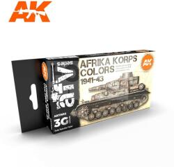 AK Interactive AFRIKA KORPS COLORS 1941-43 festékszett AK11652