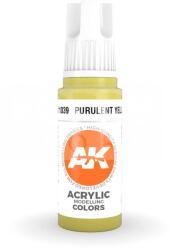 AK Interactive AK-Interactive - Acrylics 3rd generation Purulent Yellow 17ml - akrilfesték AK11039