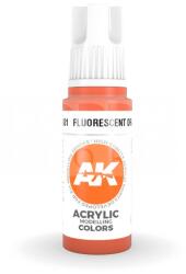 AK Interactive AK-Interactive - Acrylics 3rd generation Fluorescent Orange 17ml - akrilfesték AK11081
