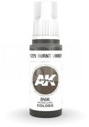 AK Interactive AK-Interactive - Acrylics 3rd generation Burnt Umber INK - akrilfesték AK11229