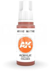 AK Interactive AK-Interactive - Acrylics 3rd generation Matt Red 17ml - akrilfesték AK11092