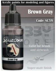 SCALE75 - SCALECOLOR Range - BROWN GREY akrilfesték 17ml SC-59
