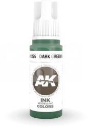 AK Interactive AK-Interactive - Acrylics 3rd generation Dark Green INK 17ml - akrilfesték AK11226