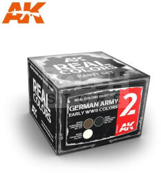 AK Interactive - REAL COLORS GERMAN ARMY EARLY WWII COLORS SET - festékszett RCS002