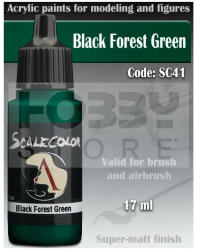 SCALE75 - SCALECOLOR Range - BLACK FOREST GREEN akrilfesték 17ml SC-41