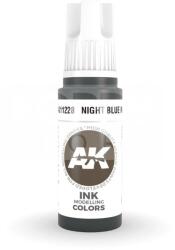 AK Interactive AK-Interactive - Acrylics 3rd generation Night Blue INK 17ml - akrilfesték AK11228