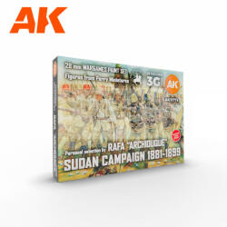 AK Interactive AK-Interactive SIGNATURE SET - RAFA ARCHIDUQUE - SUDAN CAMPAIGN 1881-1899 - 28MM WARGAME PAINT SET - festékszett AK11773
