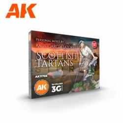AK Interactive SIGNATURE SET - SCOTTISH TARTANS PAINT SET - festékszett AK11766