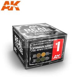 AK Interactive - REAL COLORS GERMAN ARMY PRE-WWII COLORS SET - festékszett RCS001
