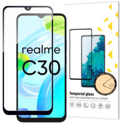 MG Full Glue üvegfólia Realme C30 / Realme Narzo 50i Prime, fekete - mobilego