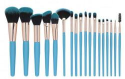 Tools For Beauty Set pensule de machiaj, 18 buc - Tools For Beauty MiMo Makeup Brush Blue Set