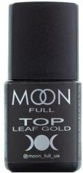 Moon Full Top coat gel-lac, fără efect lipicios - Moon Full Top Leaf Gold 8 ml