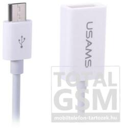 USAMS OTG SJ018 200mm USB 2.0 - Micro USB kábel fehér