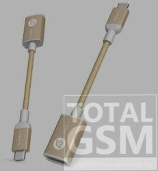 ADAM elements CASA Series F13 USB-C/USB3.1 adapter 14cm, arany