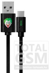 USB kábel DC - Joker 001 Type-C adatkábel 1m fekete - mobiltelefon-tartozek