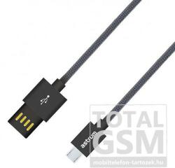 Astrum UD310 1M micro USB fémhálós strapabíró high speed adatkábel fekete A53031