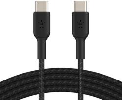 Belkin BoostCharge Braided USB-C to USB-C Cable 1m Black - CAB004BT1MBK (CAB004BT1MBK)