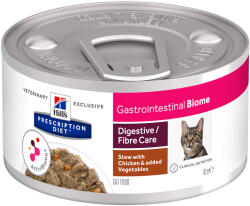 Hill's Prescription Diet 24x82g Hill's Prescription Diet Feline Gastrointestinal Biome csirke & zöldség nedves macskatáp