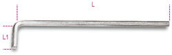 BETA 96LC 8 Hajlított hosszú imbuszkulcs, krómozott (BETA 96LC/8) (BETA-000960329)
