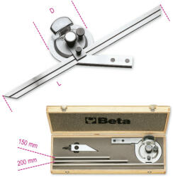 BETA 1678/C3 Dőlésszögmérő, rozsdamentes acélból, kemény dobozban (BETA 1678/C 3) (BETA-016780030)