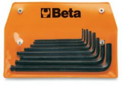 BETA 96BP-AS/8 8 részes hajlított gömbfejű imbuszkulcs szerszám készlet műanyag dobozban (BETA 96BP/AS 8) (BETA-000960997)