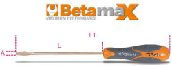 Beta 1270BA 3X75 Csavarhúzó hasítottfejű csavarokhoz, szikramentes (BETA 1270BA/3X75) (BETA-012700803)