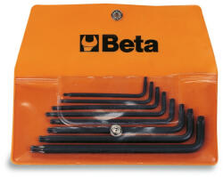 BETA 97BTX/B8 8 részes hajlított gömbfejű Torx® imbuszkulcs szerszám készlet műanyag dobozban (BETA 97BTX/B 8) (BETA-000970159)