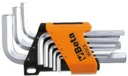 Beta 96C-AS/SC9 9 darabos hatlapfejű hajlított belső kulcs krómozott (BETA 96C-AS/SC 9) (BETA-000961753)