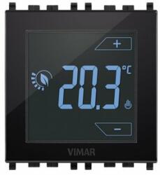 VIMAR Termostat electronic cu ecran tactil cu montaj incastrat pentru seriile Plana, Arke si Eikon, negru (VIM-02970)