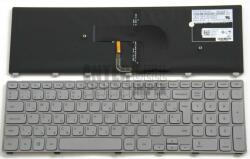 Dell Inspiron 17-7737 17-7746 series háttérvilágítással (backlit) ezüst magyar (HU) laptop/notebook billentyűzet