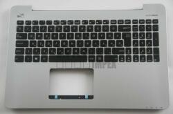 ASUS K555U K555UB series 13N0-R8A0C01 burkolattal (topcase) fekete-ezüst magyar (HU) laptop/notebook billentyűzet