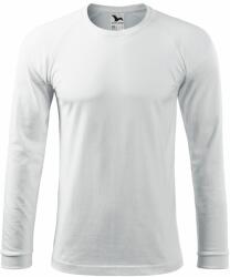 MALFINI Tricou cu mănecă lungă pentru bărbați Street LS - Albă | XL (1300016)