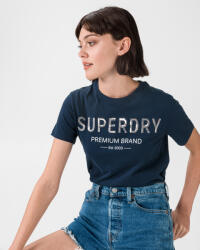 SuperDry Női SuperDry Premium Sequin Póló S Kék