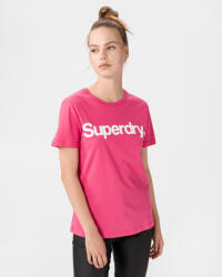 SuperDry Női SuperDry Flock Póló S Rózsaszín