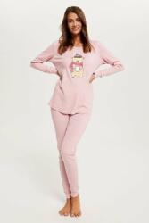 Italian Fashion Baula női pizsama, rózsaszín, macis
