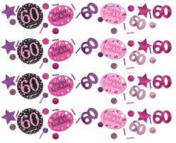 Amscan Confetti cu sclipici roz 60