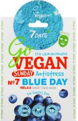 7 Days Mască de față Nr. 7 Blue day - 7 Days Go Vegan Sunday Blue Day 25 g