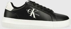 Calvin Klein Jeans bőr sportcipő YM0YM00681 CHUNKY CUPSOLE MONOLOGO - fekete Férfi 44