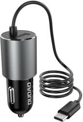 Dudao R5ProT 1x USB car charger, 3.4A + USB-C cable (gray) (26713)
