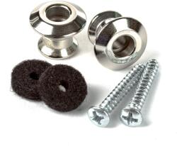 Dunlop Straplok Dual Design Strap Button Set - Nickel