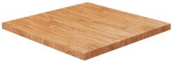 vidaXL Blat masă pătrat maro deschis 80x80x4 cm lemn stejar tratat (343062)