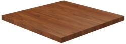 vidaXL Blat de masă pătrat maro închis 80x80x4 cm lemn stejar tratat (343078)