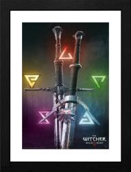 Abysse Corp Poster cu rama ABYstyle Games: The Witcher - Signs & Swords (GBYDCO113)