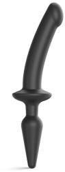 Strap On Me Semi-Realistic Switch Plug-in 2in1 Dildo & Butt Plug Black S Dildo