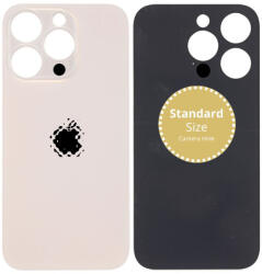 Apple iPhone 14 Pro - Sticlă Carcasă Spate (Gold), Black