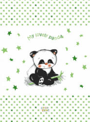  Babastar merev pelenkázó lap 50*70 cm - zöld panda - babastar