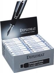 Diplomat Patroane cerneala stilouri, 6 buc/cutie, DIPLOMAT